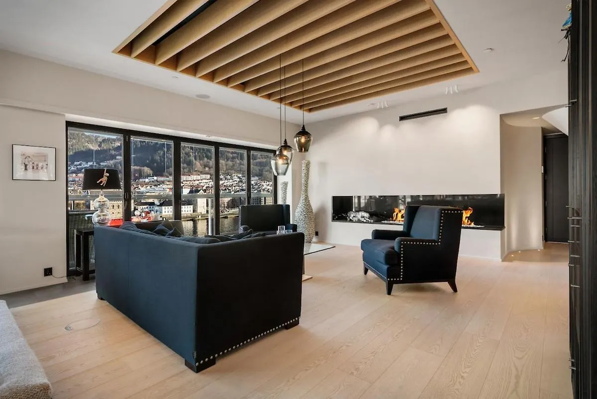 Exclusive Penthouse With Bryggen Views I Must See Bergen 0*,