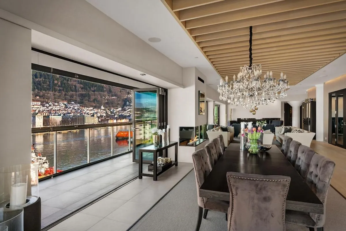 Apartament Exclusive Penthouse With Bryggen Views I Must See Bergen Norwegia